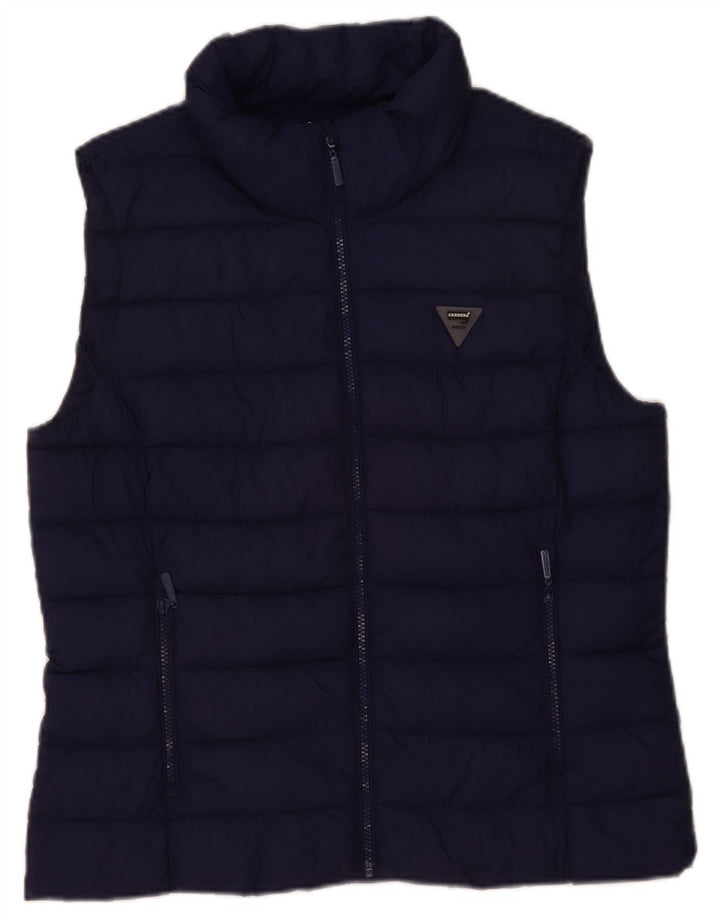 Carrera Femme Gilet Rembourré UK 16 Large Bleu Marine Polyamide