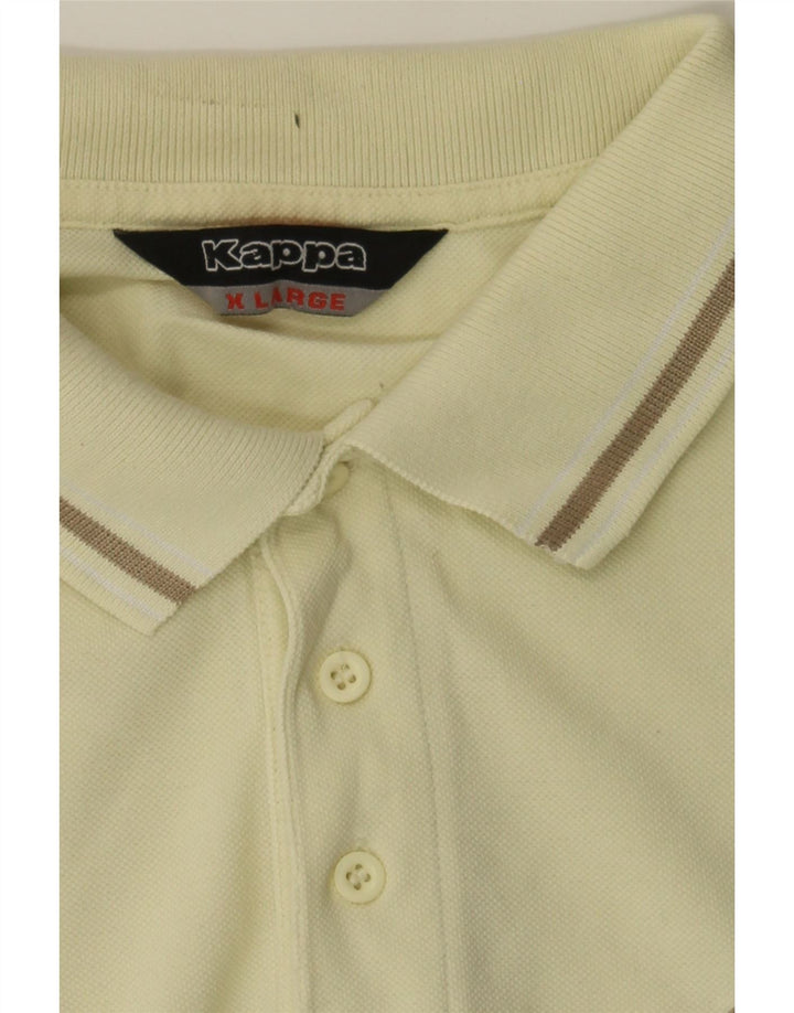 KAPPA Mens Polo Shirt XL Yellow Cotton Vintage Kappa and Second-Hand Kappa from Messina Hembry 