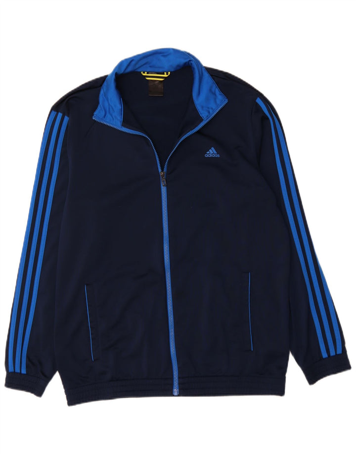 ADIDAS Veste de survêtement pour homme UK 44/46 XL Bleu marine Polyester