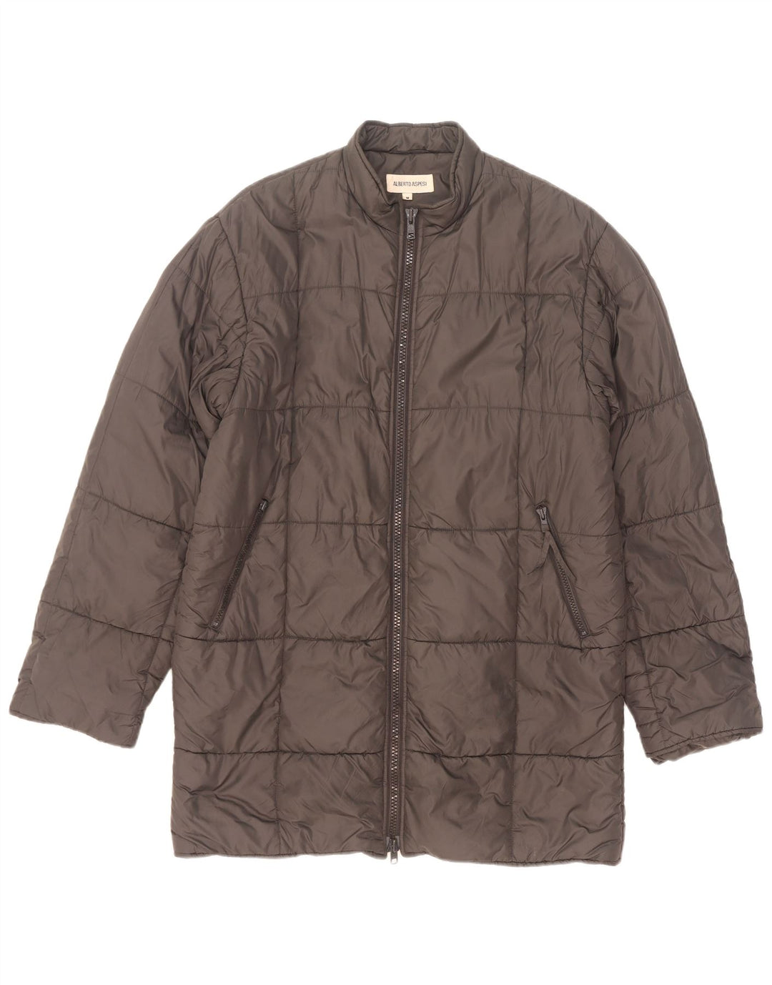 Alberto Aspesi Veste rembourrée pour homme UK 38 Nylon gris moyen