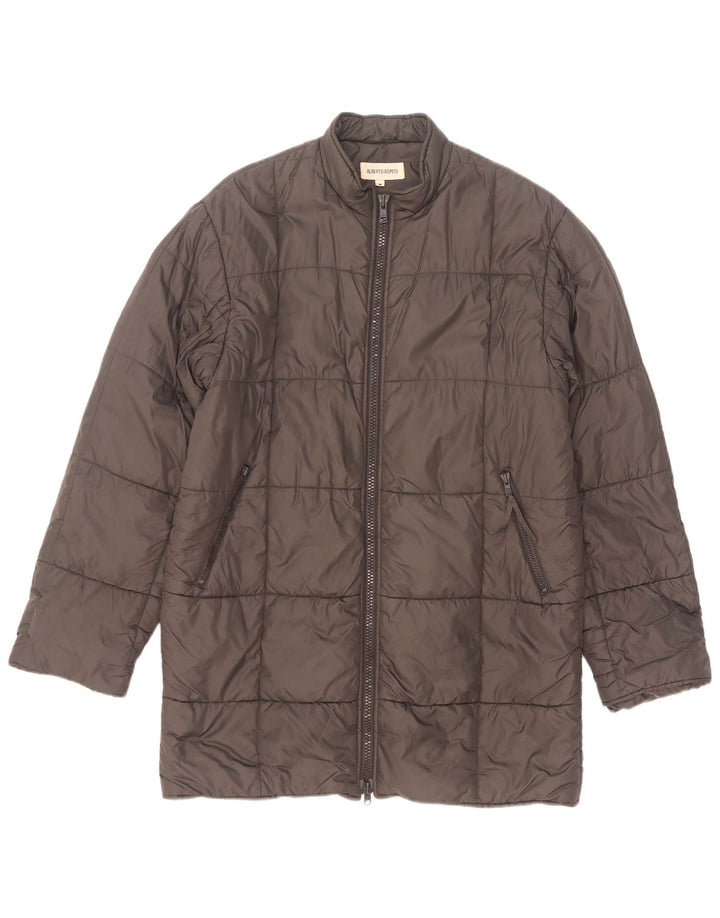 Alberto Aspesi Veste rembourrée pour homme UK 38 Nylon gris moyen
