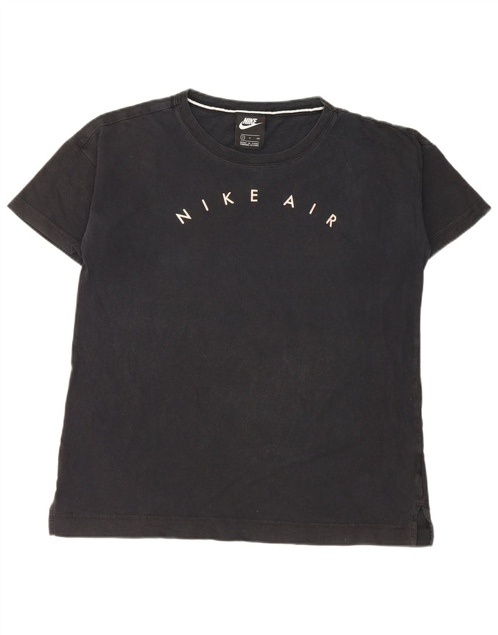 Nike T-shirt graphique pour femme UK 10 Petit Noir