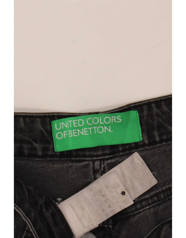 Benetton Jean Fuselé Femme W30 L27 Gris Coton