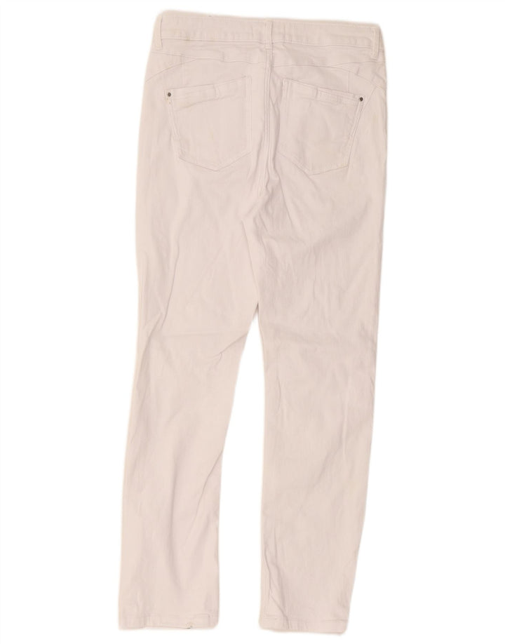 Marks & Spencer Jean slim pour femme UK 12 Medium W30 L27 Coton blanc