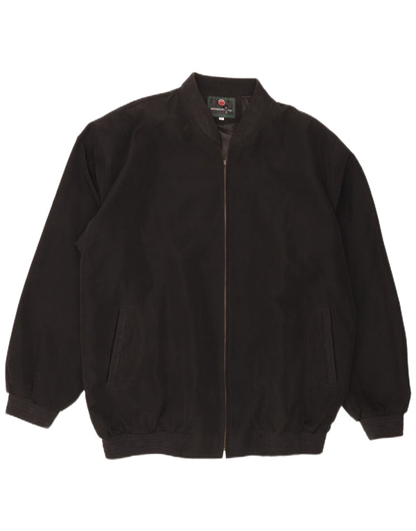 Veste Bomber Homme Vintage UK 44 2XL Polyester Noir