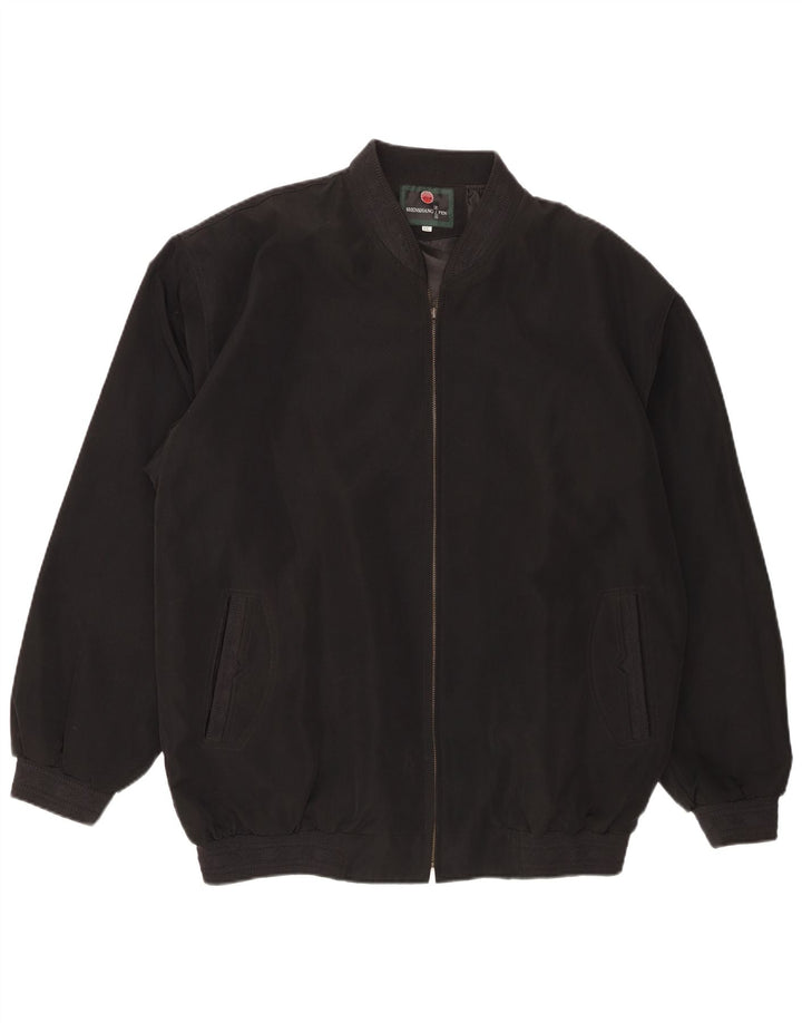 Veste Bomber Homme Vintage UK 44 2XL Polyester Noir
