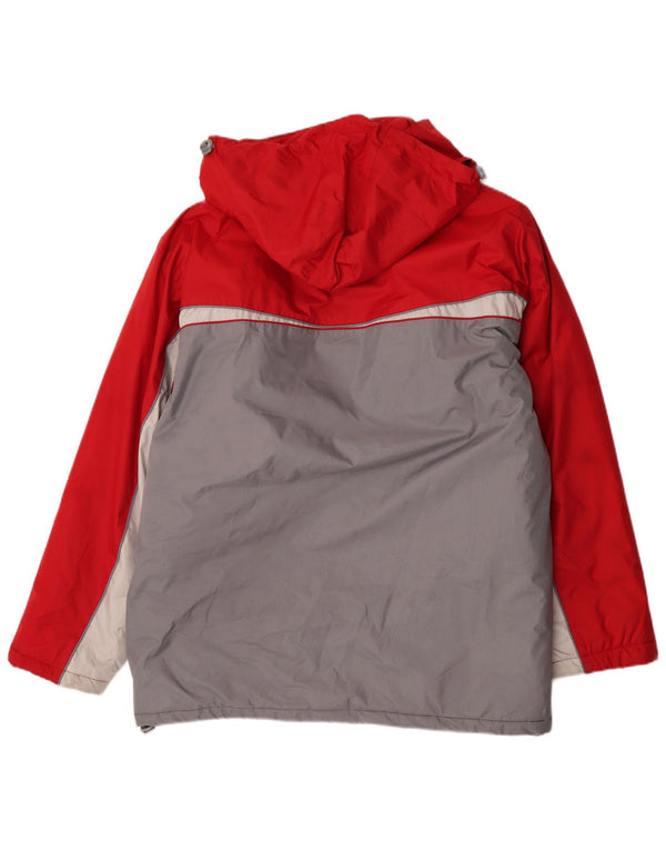 Maui and Sons Veste de ski à capuche pour homme UK 42 XL Gris Colorblock Polyester