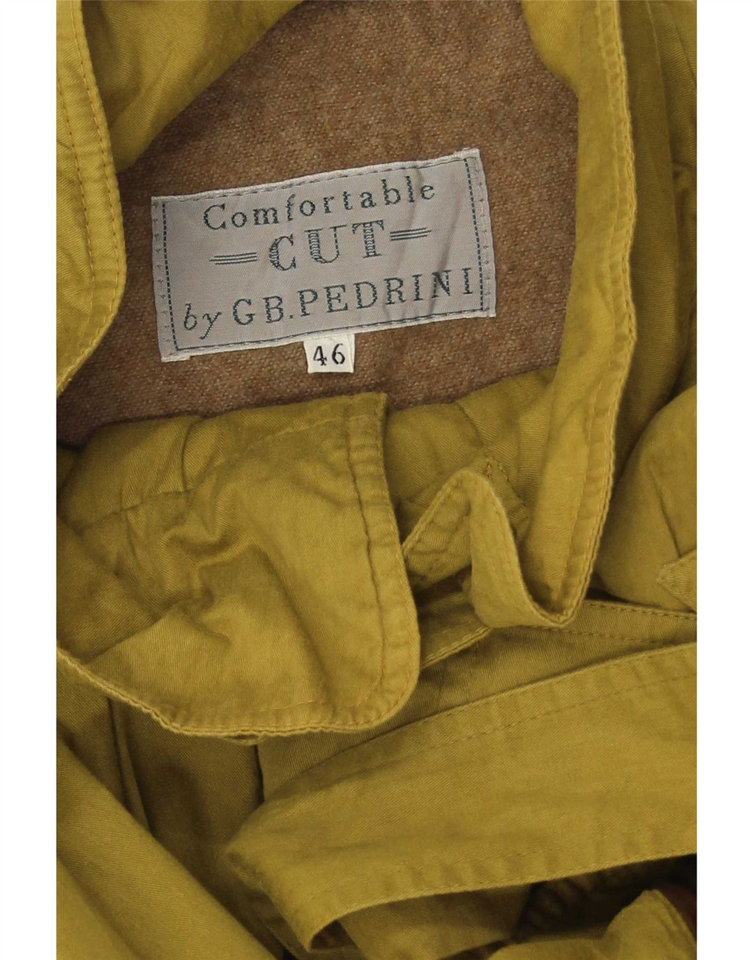 GB.PEDRINI Trench Homme IT 46 Petit Vert
