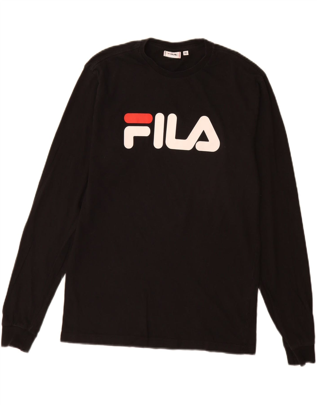 Fila Haut Graphique à Manches Longues XS Homme Noir Coton