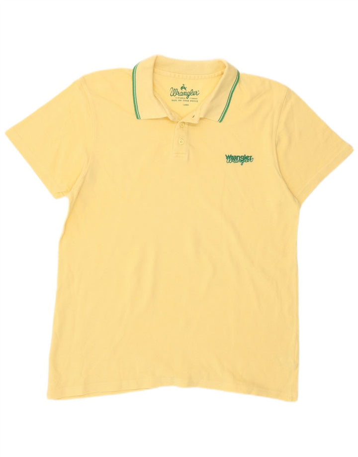 Wrangler Polo Homme Grand Jaune Coton