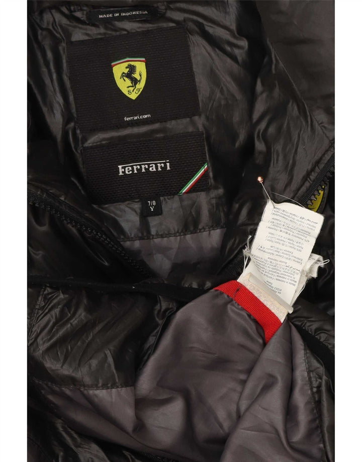 Veste matelassée Ferrari garçon 7-8 ans nylon noir