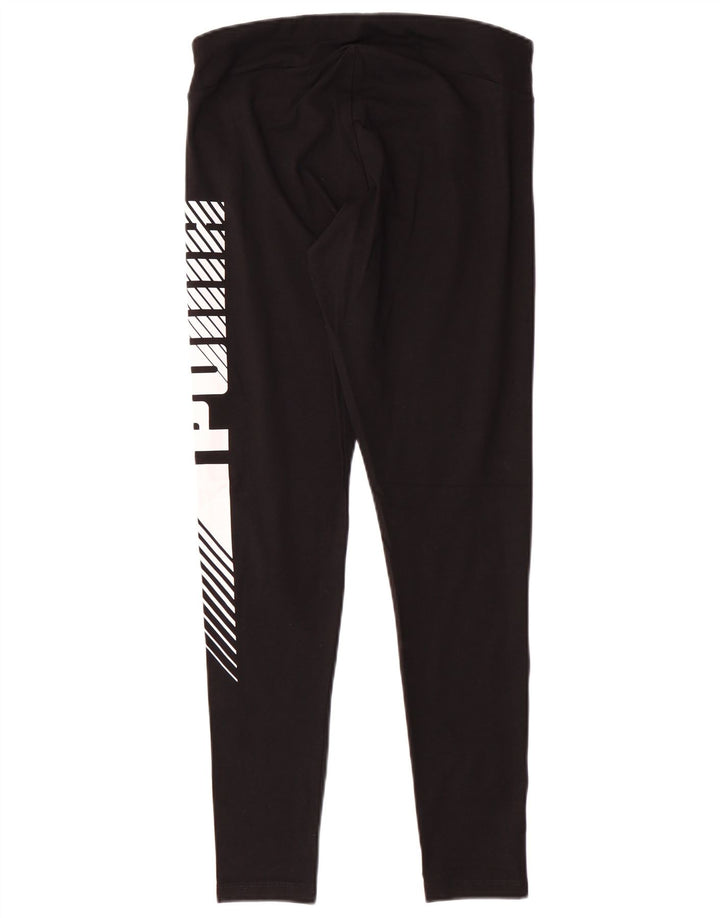 PUMA Legging graphique pour femme UK 42 en coton noir moyen