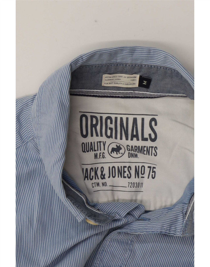Jack & Jones Chemise Homme Bleu Moyen Rayure Fine