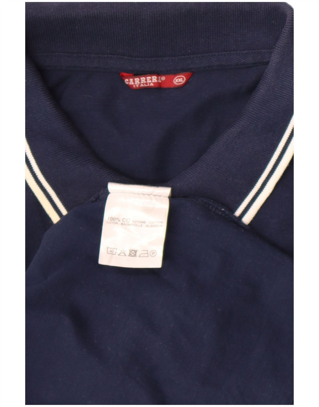 Carrera Polo Homme 2XL Bleu Marine Coton