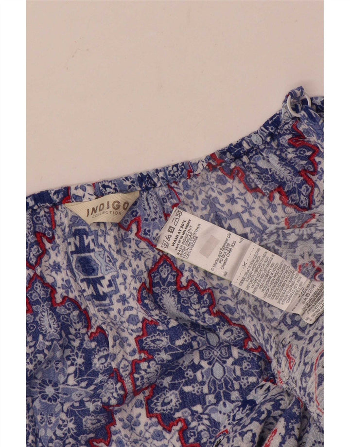 Marks & Spencer Haut à épaules dénudées indigo pour femme UK 14 Grand Bleu Floral