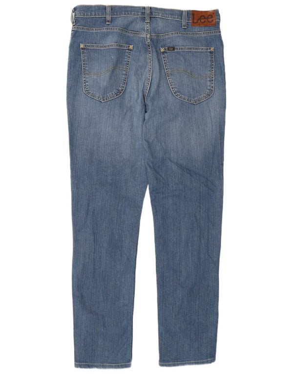 Lee Jean Droit Brooklyn Homme W36 L32 Bleu Coton