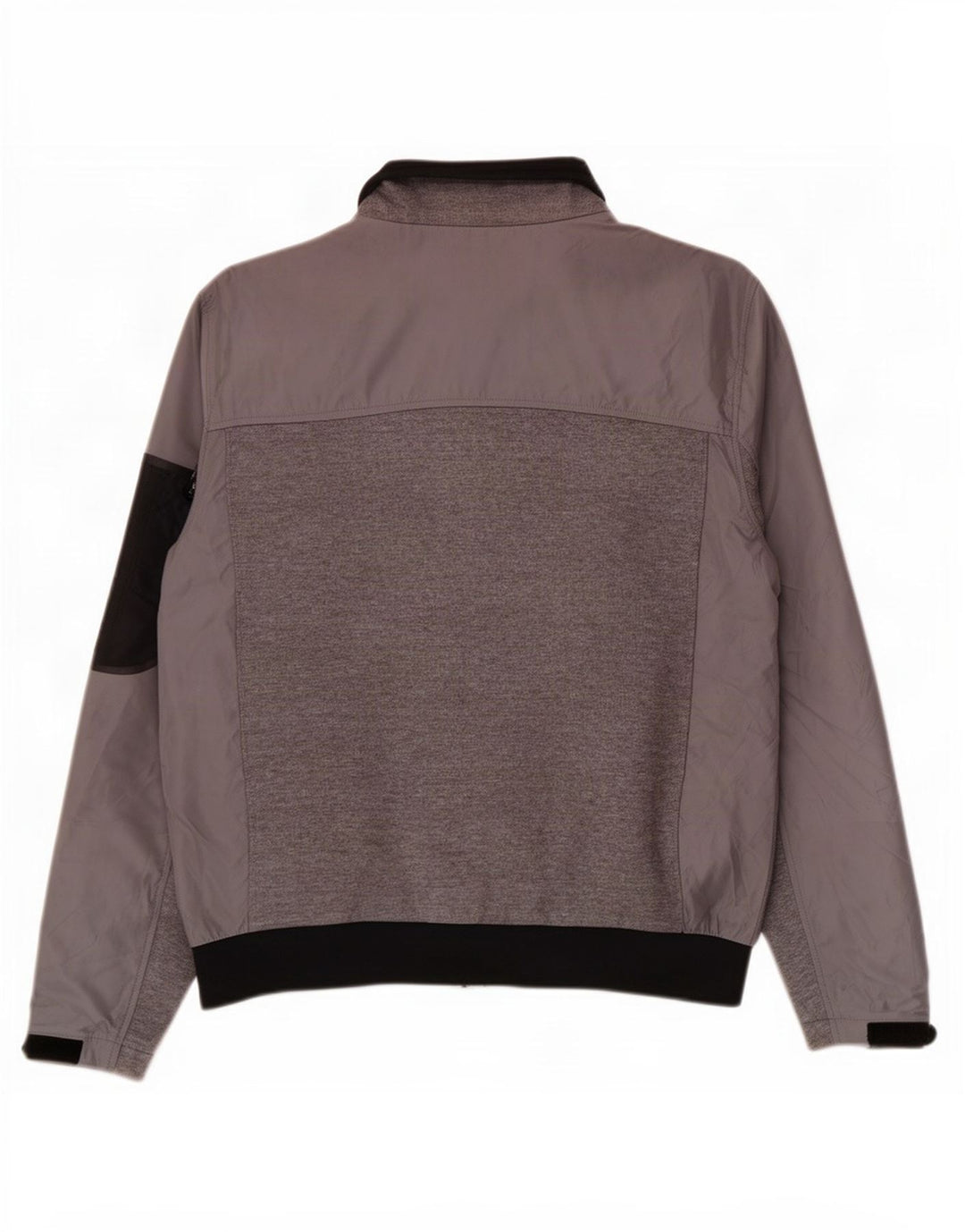 Zara Veste Bomber Homme UK 44 2XL Gris Colorblock Polyester