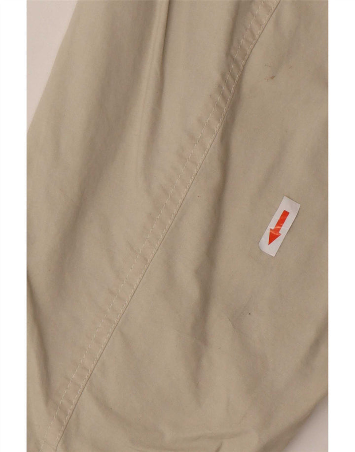 vintage Mens Bomber Jacket UK 38 Coton Beige Moyen