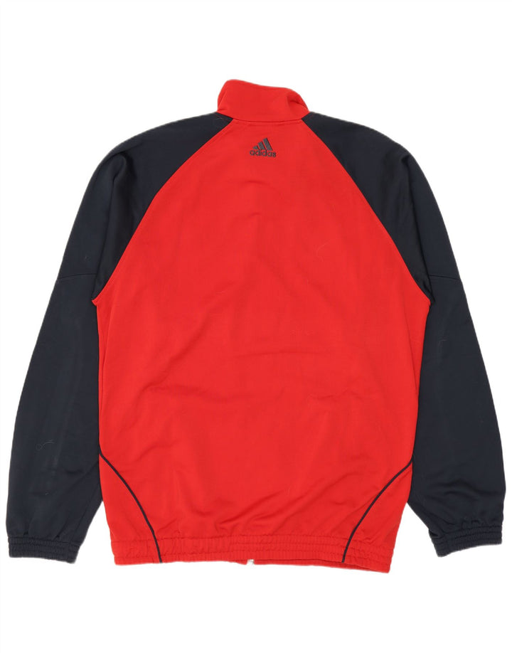 Adidas Veste de survêtement pour homme UK 38/40 Rouge moyen Polyester colour block
