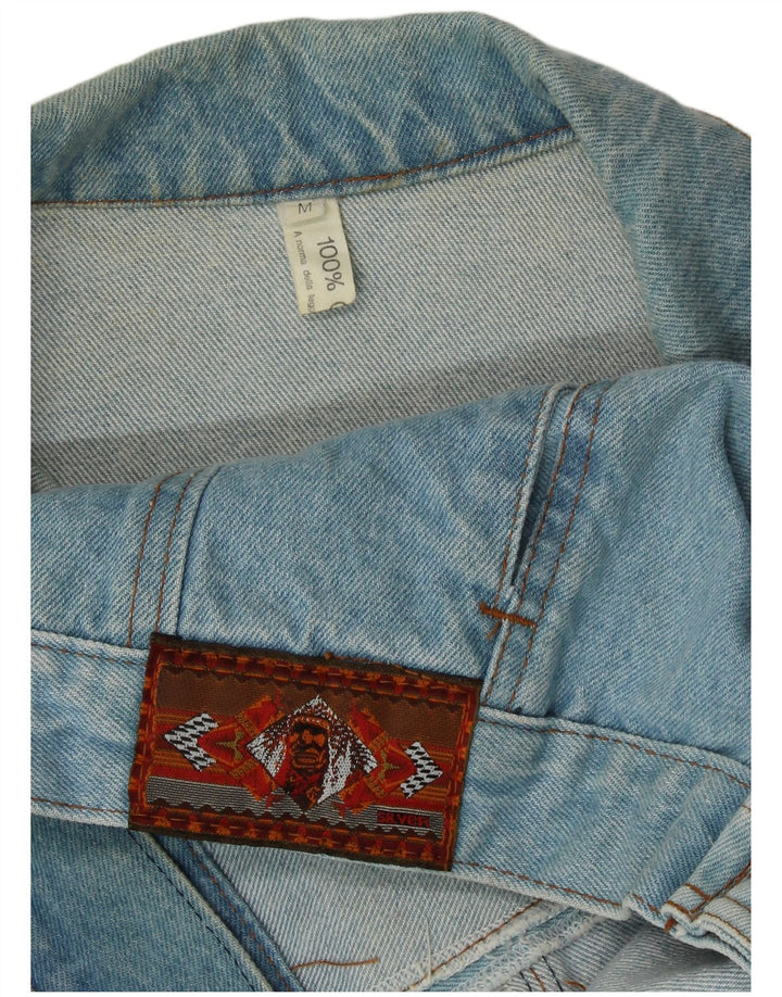 VINTAGE Veste en jean homme UK 38 Coton bleu moyen