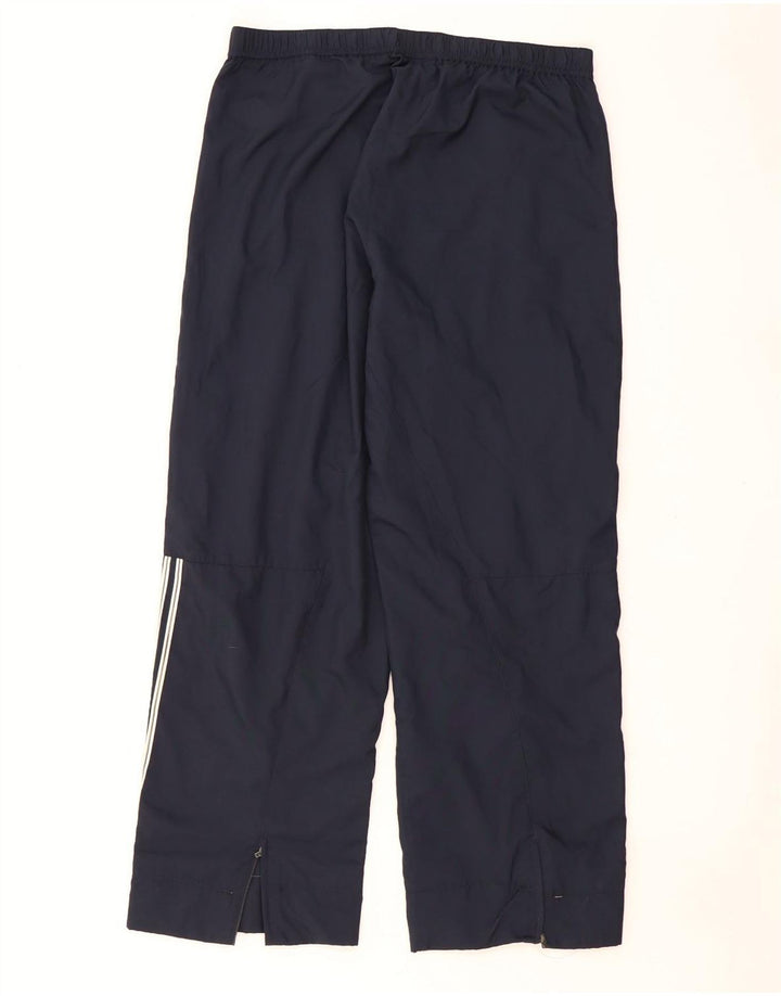 ADIDAS Pantalon de survêtement pour femme UK 16 Large Bleu Marine Polyester