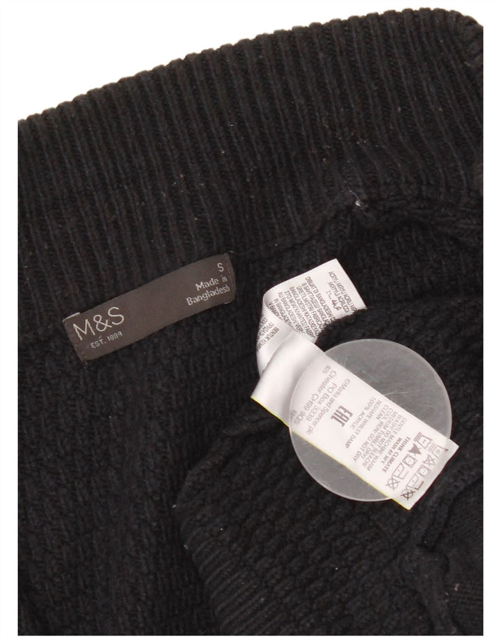 Marks & Spencer Pull Cardigan Homme Petit Bleu Marine Acrylique