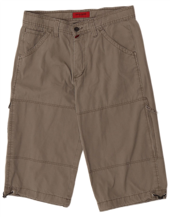 Pierre Cardin Bermuda Cargo Homme W33 Gris Moyen Coton
