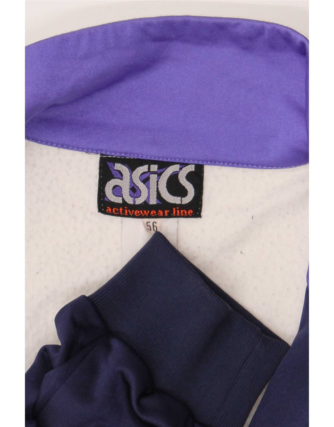 Asics Veste de survêtement graphique pour homme IT 56 XL Bleu marine Colourblock