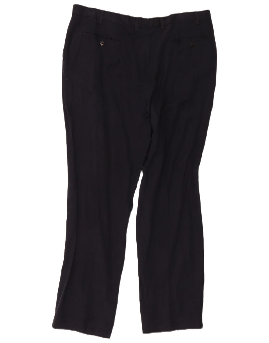 Marks & Spencer Pantalon de costume pour homme W40 L33 Bleu marine en soie