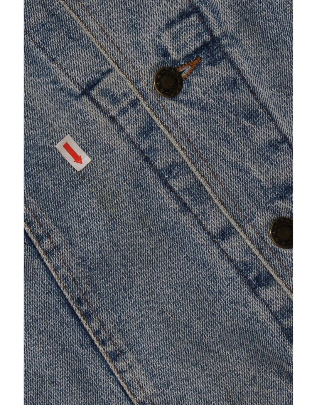 veste en denim homme vintage UK 38 coton bleu moyen