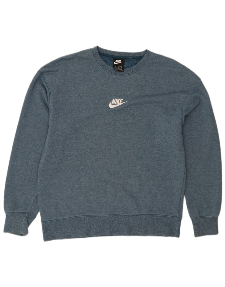 Nike Sweat-shirt en coton bleu moyen pour homme