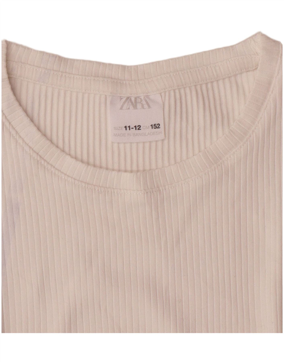 Zara T-Shirt Fille 11-12 Ans Blanc