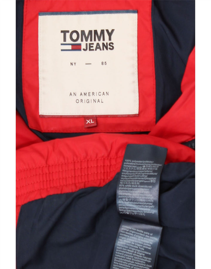 Tommy Hilfiger Veste matelassée pour hommes UK 42 XL Rouge Polyester