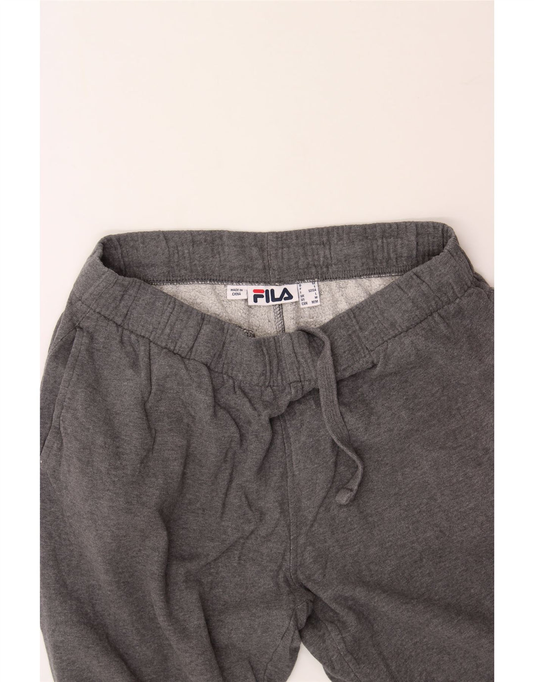 FILA Mens Tracksuit Trousers IT 52 Large  Grey Cotton Vintage Fila and Second-Hand Fila from Messina Hembry 
