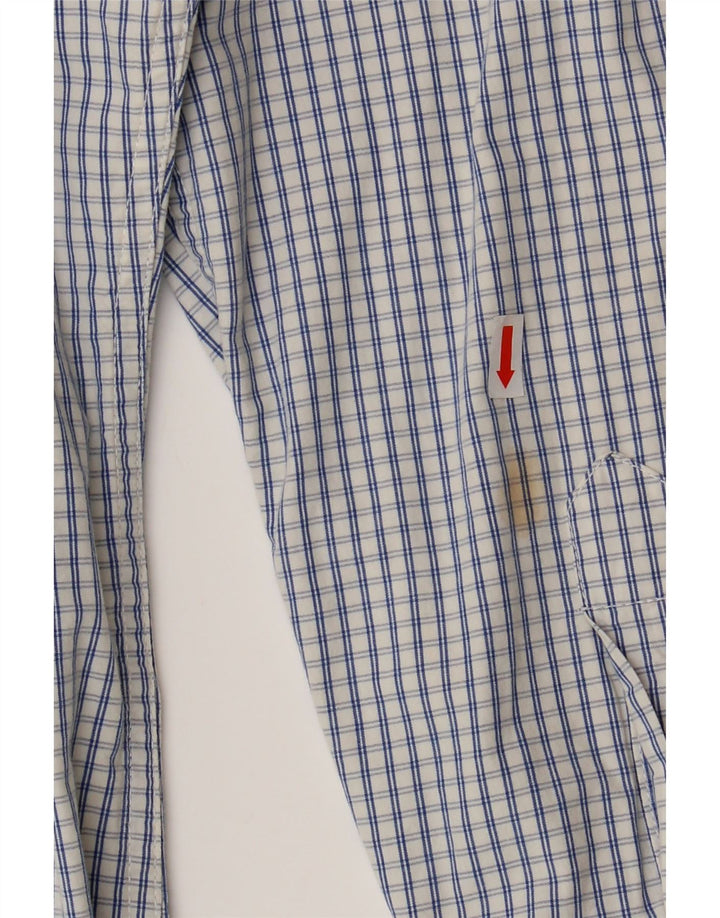 HOLLISTER Chemise Homme XL Bleu Carreaux Coton