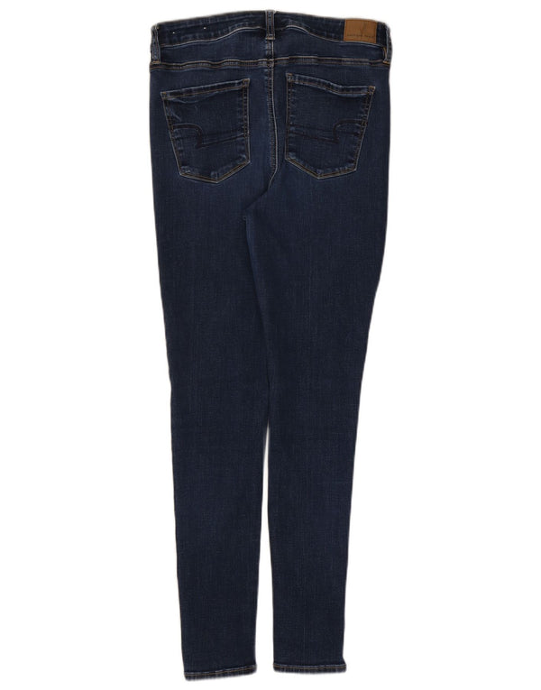 American Eagle Jean skinny pour femme UK 14 Large W30 L28 Bleu marine Coton