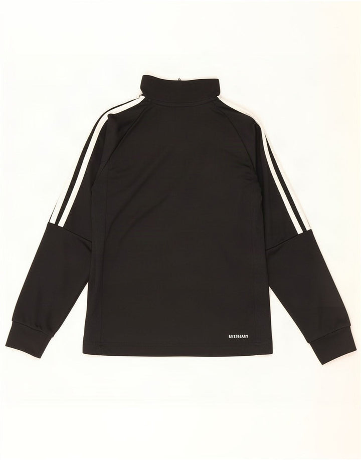 Adidas Haut de survêtement Aeroready pour garçon avec col zippé 9-10 ans Noir
