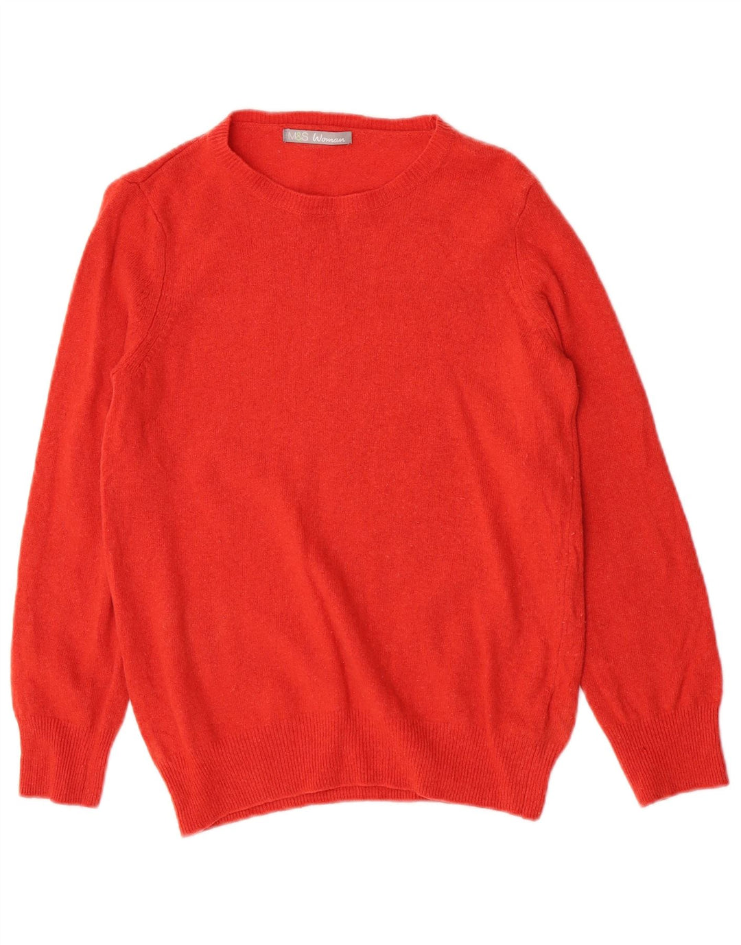 Marks & Spencer Pull col bateau pour femme UK 12 Orange moyen