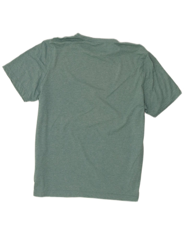 Puma Homme Graphic T-Shirt Top Large Vert Moucheté Polyester