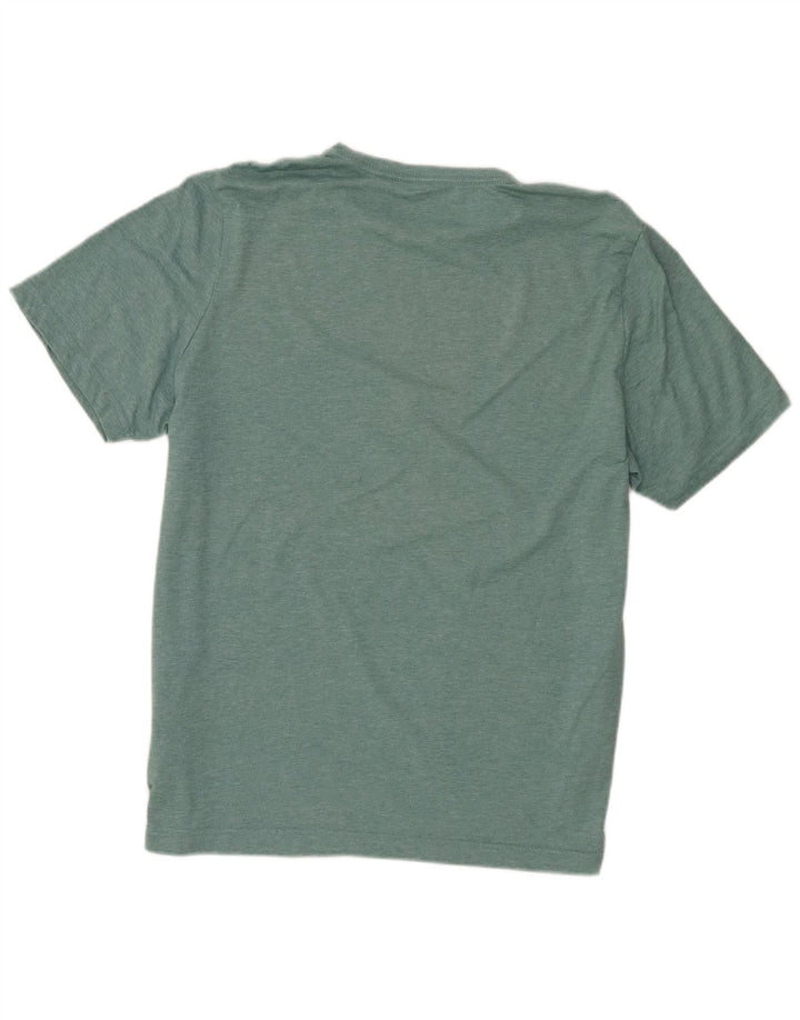 Puma Homme Graphic T-Shirt Top Large Vert Moucheté Polyester