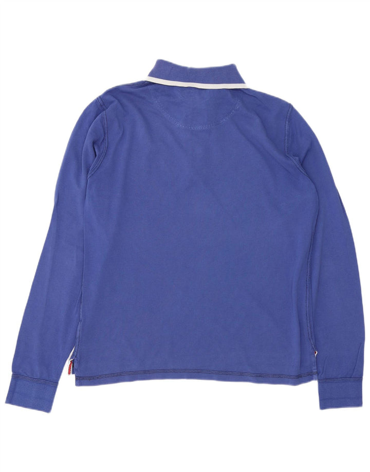 KAPPA Polo à manches longues pour homme, grand bleu