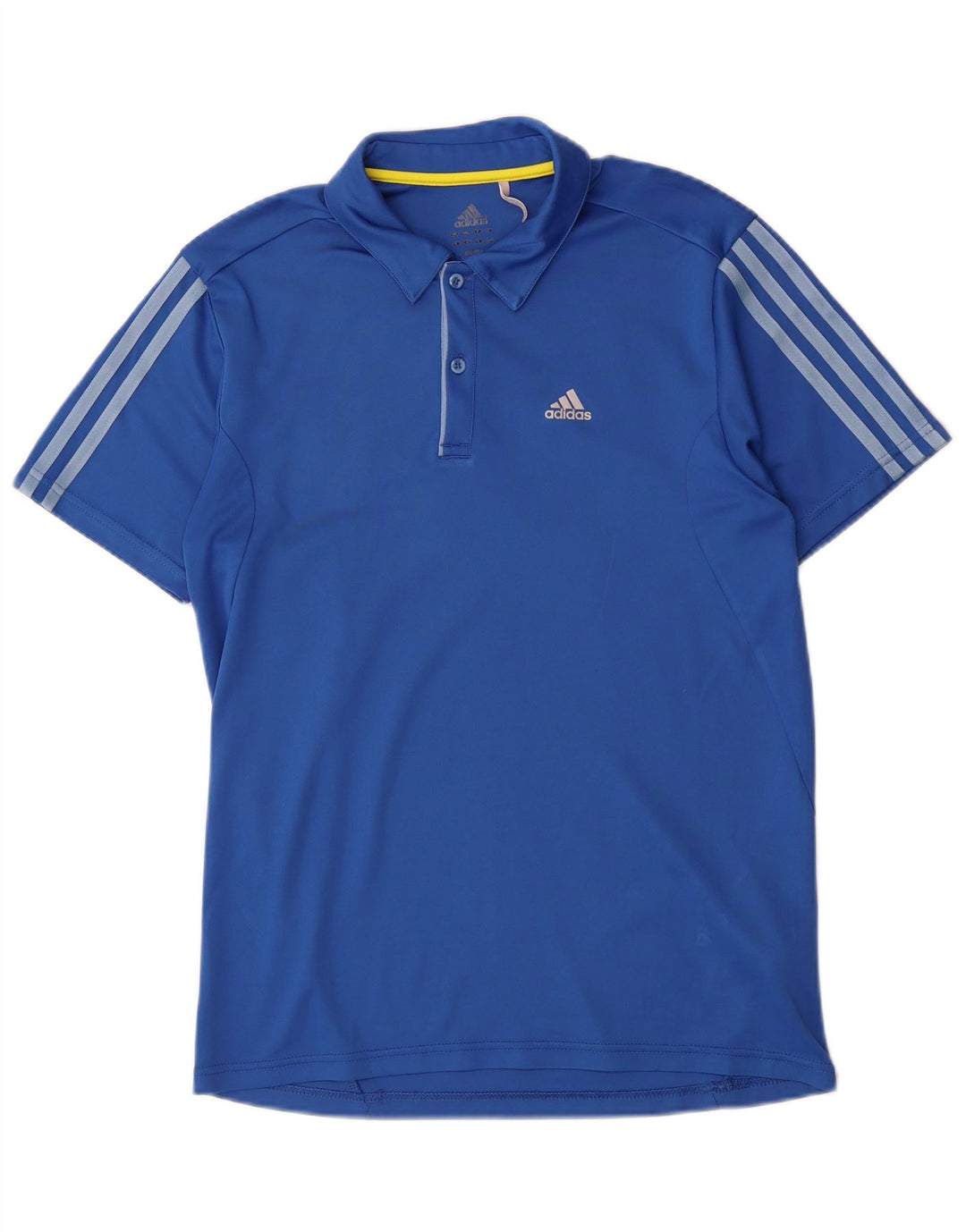 Adidas Hommes Climalite Polo Petit Bleu Polyester