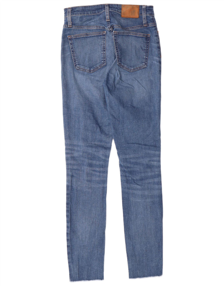 J. CREW Jean skinny effet vieilli pour femme W27 L30 Bleu