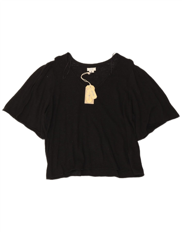 Fat Face Chemisier Femme Top UK 18 XL Noir Coton