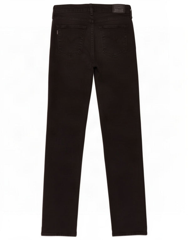 Levi's Womens 712 Slim Jeans W30 L31 Noir Coton
