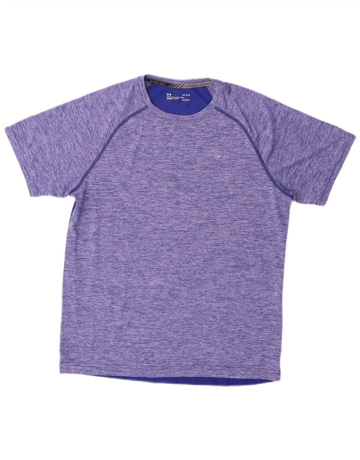 UNDER ARMOUR T-Shirt Heat Gear Homme Grand Bleu Moucheté