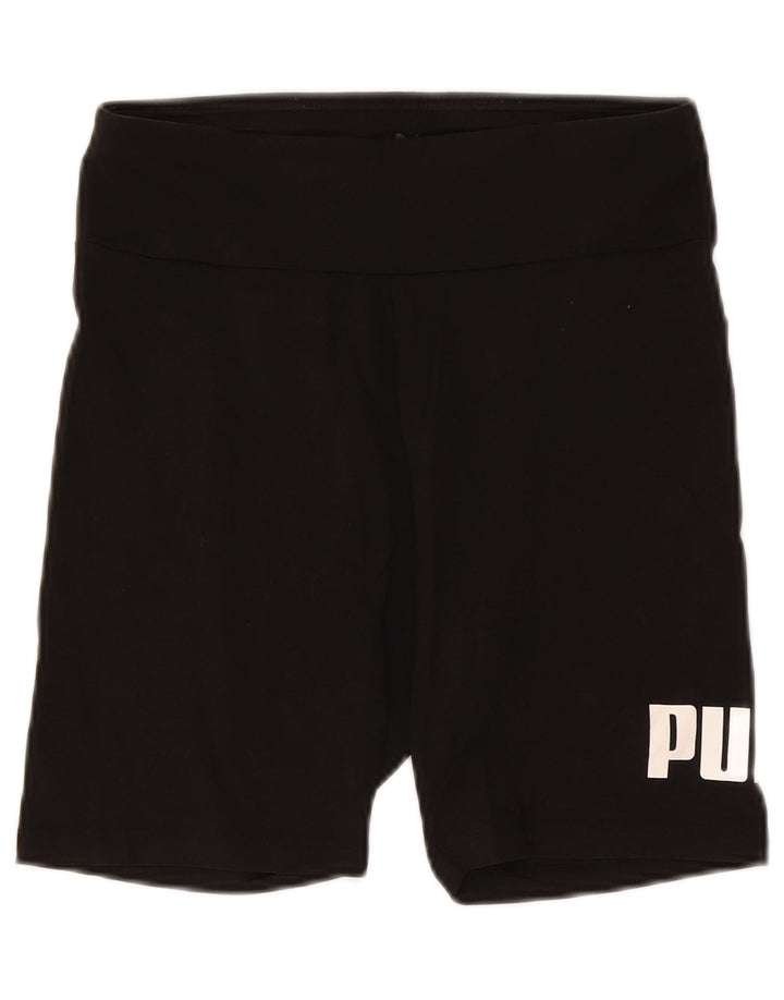 Puma Short de sport graphique pour femme UK 12 Noir moyen