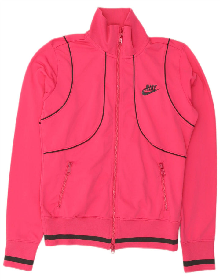 Nike Veste de survêtement pour femme UK 10/12 Rose moyen Polyester
