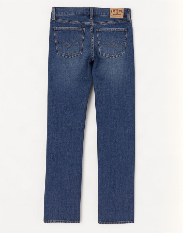Replay Jean Droit Femme W27 L32 Bleu Coton