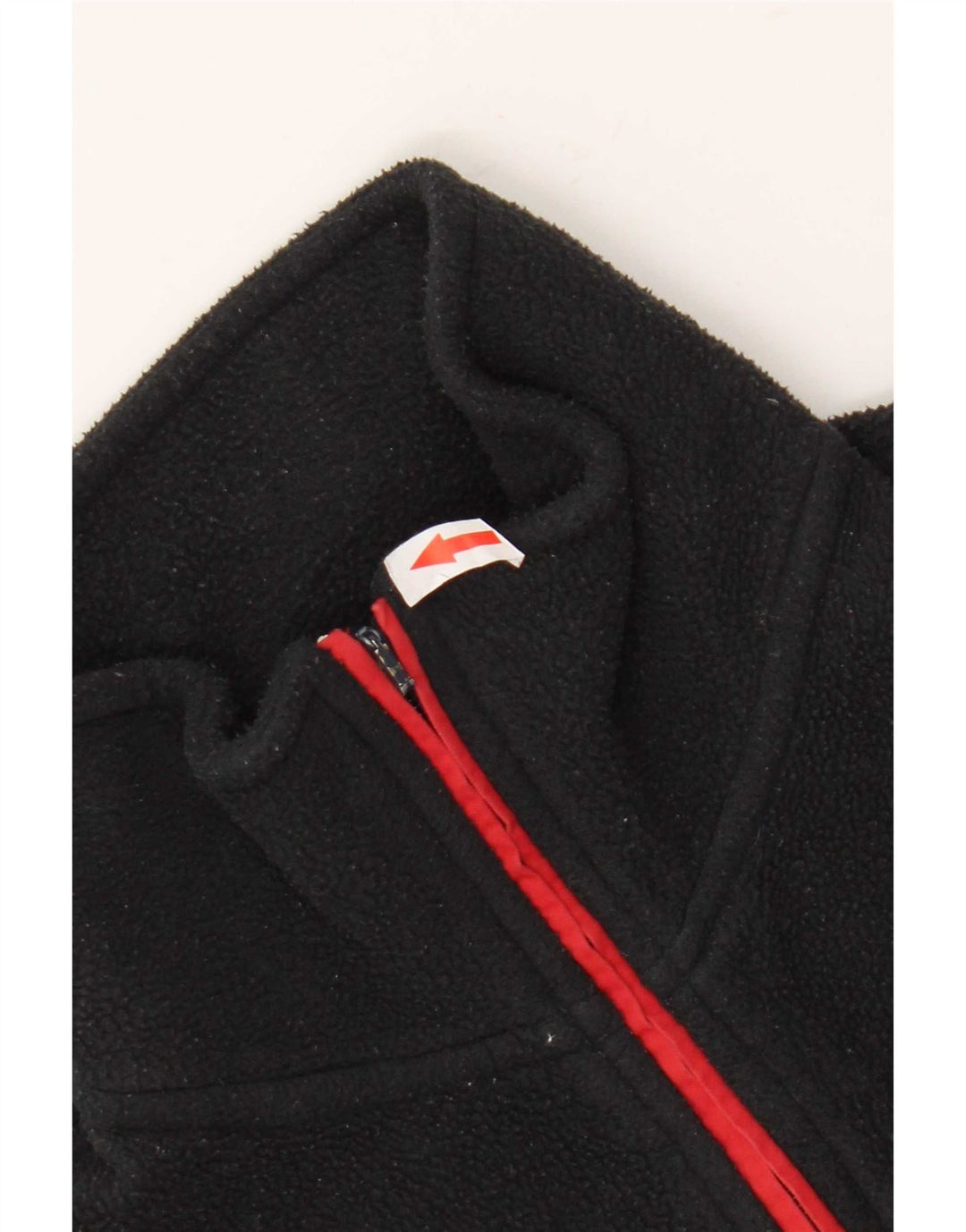 K-Way Pull polaire à col zippé pour homme rayé noir moyen